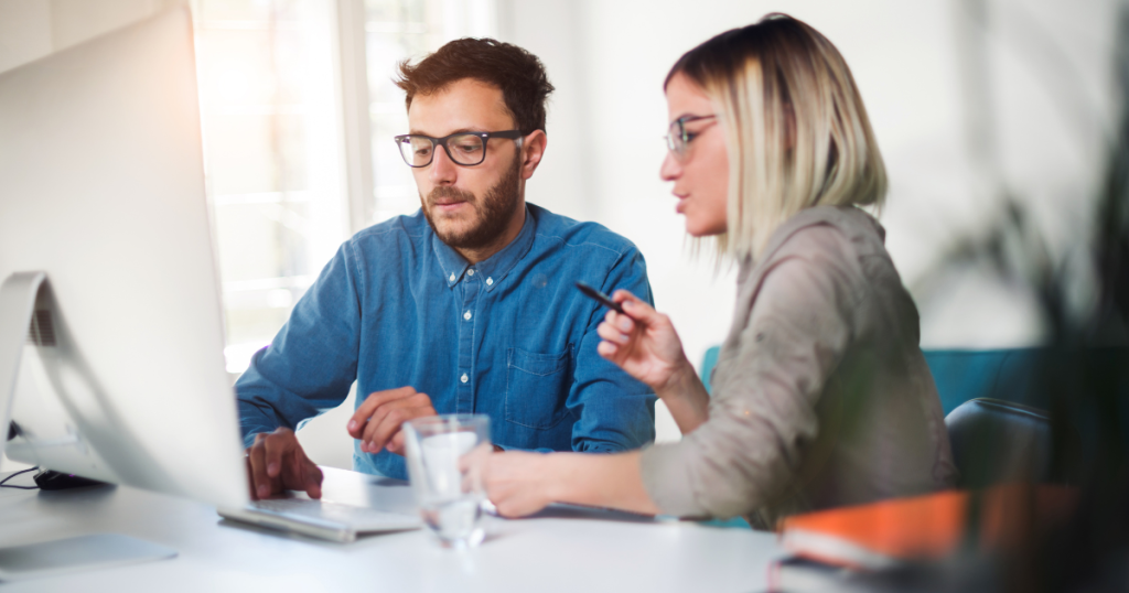 Business professionals discussing fast approval unsecured credit lines for small businesses in a modern office setting.