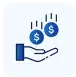 Hand holding money symbols representing business funding solutions and financial growth opportunities.