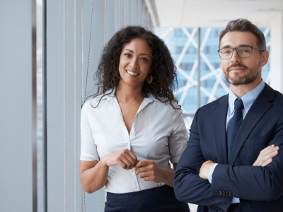 Business professionals discussing catering growth opportunities with unsecured loans for financial support.